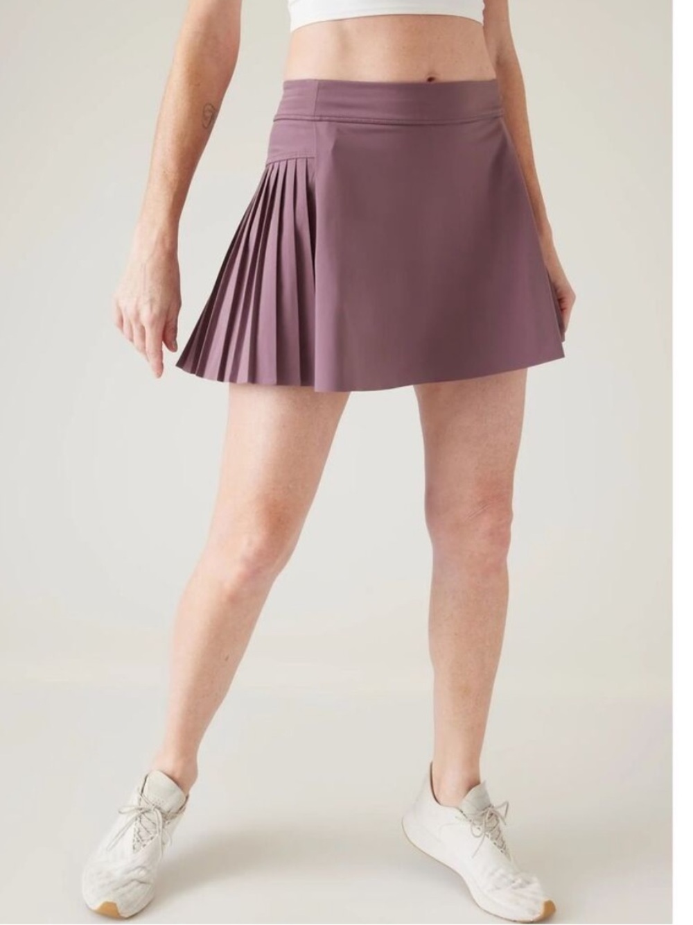 Athleta Advantage Skort Pleated Lined Mauve Purple Size Large